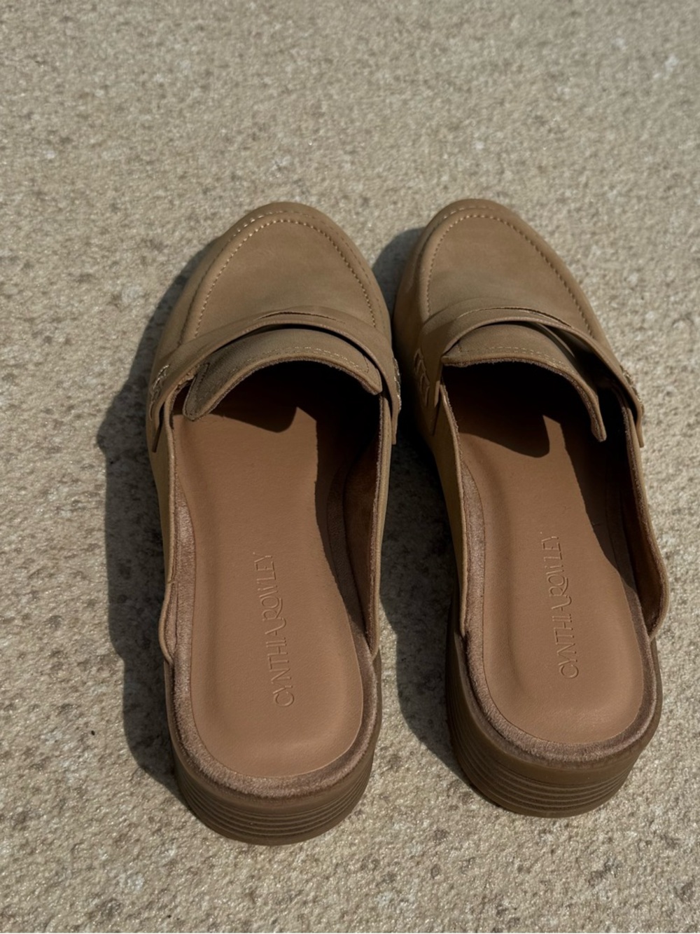 Cynthia Rowley Brown Slip-On Mule Clogs
